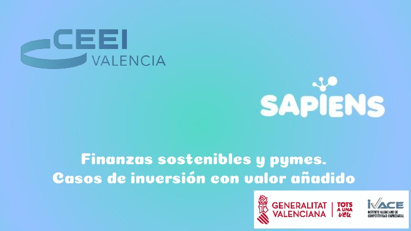 Presentaci�n Olivia Fontanillo de Sapiens Energ�a 'Finanzas sostenibles y pymes. Casos de inversi�n con valor a�adido'