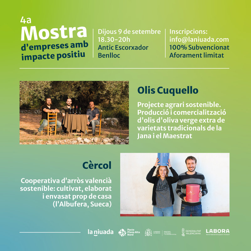 4a Muestra de Empresas con Impacto Positivo: Olis Cuquello y C�rcol