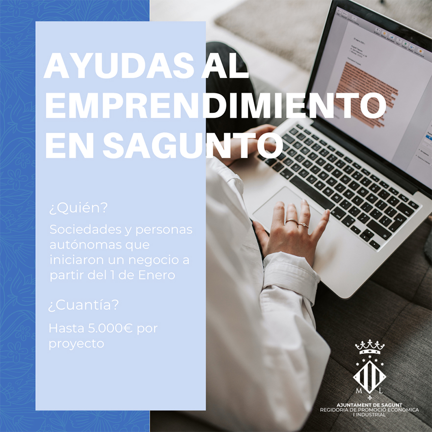 El ayuntamiento de Sagunto aprueba la convocatoria de ayudas para el fomento de la actividad emprendedora
