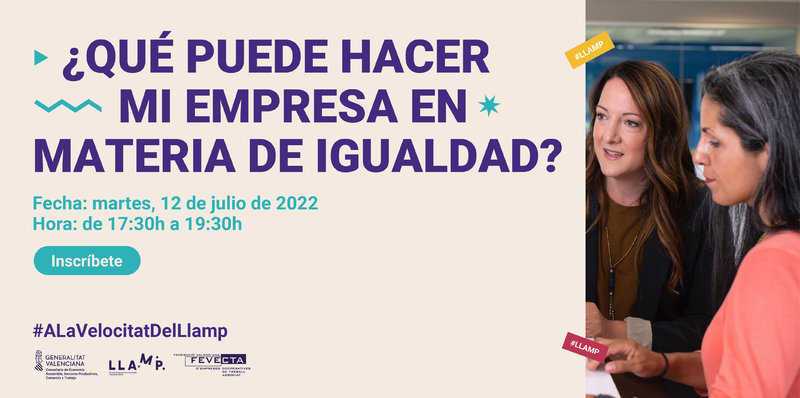 Curso Llamp Ames y Aceleración 3i: ¿Qué puede hacer mi empresa en materia de igualdad?