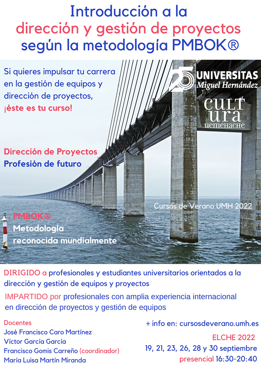 Introducci�n a la Direcci�n y Gesti�n de Proyectos seg�n el manual de buenas pr�cticas PMBOK�