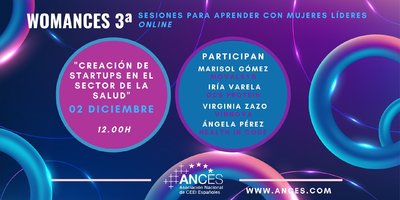 3� SESI�N womANCES Creaci�n de Startups del Sector Salud