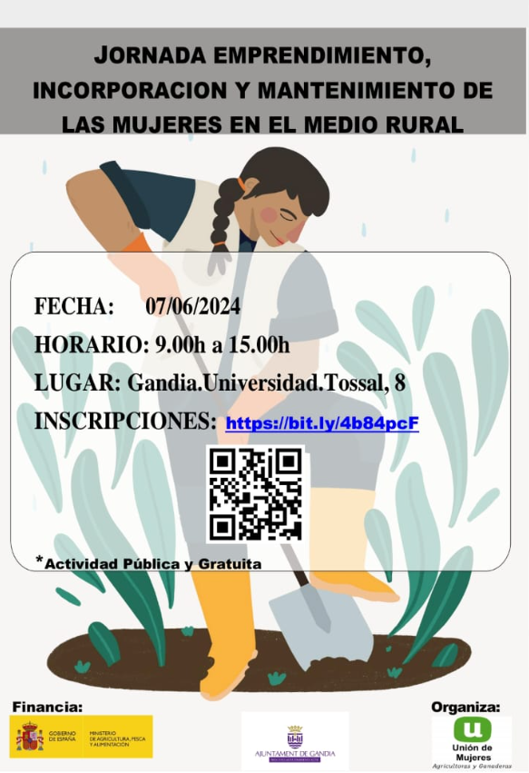 Emprendimiento, incorporaci�n y mantenimiento de las mujeres en el medio rural en Gand�a