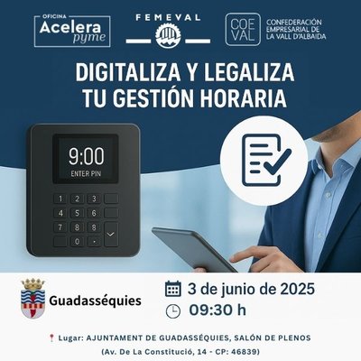 Digitaliza y legaliza tu gesti�n horaria. Registro digital de la jornada laboral