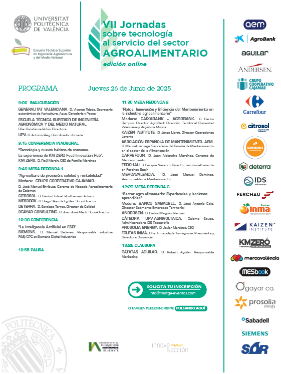 VII Jornadas sobre tecnolog�a al servicio del sector Agroalimentario