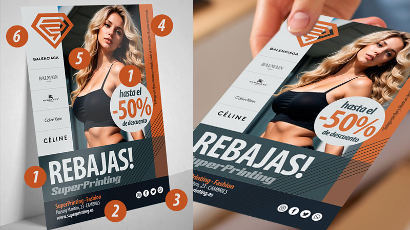 Flyers oara tiendas de moda