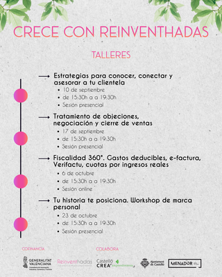Ciclo talleres "Crece con Reinventhadas"