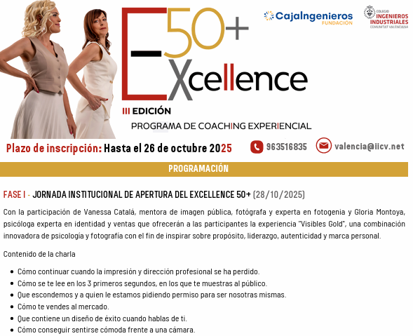 Presentaci�n del programa Excellence50+