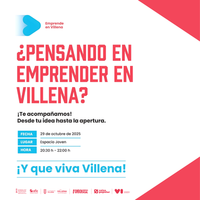 �Emprende en Villena�, la nueva red de apoyo al emprendimiento impulsada por Comercios y Servicios Vi