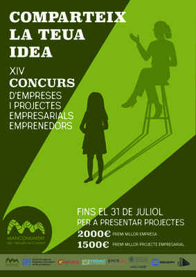 Concurso de empresas y proyectos empresariales emprendedores de la Mancomunidad de l'Alcoi� i el Comtat 2026