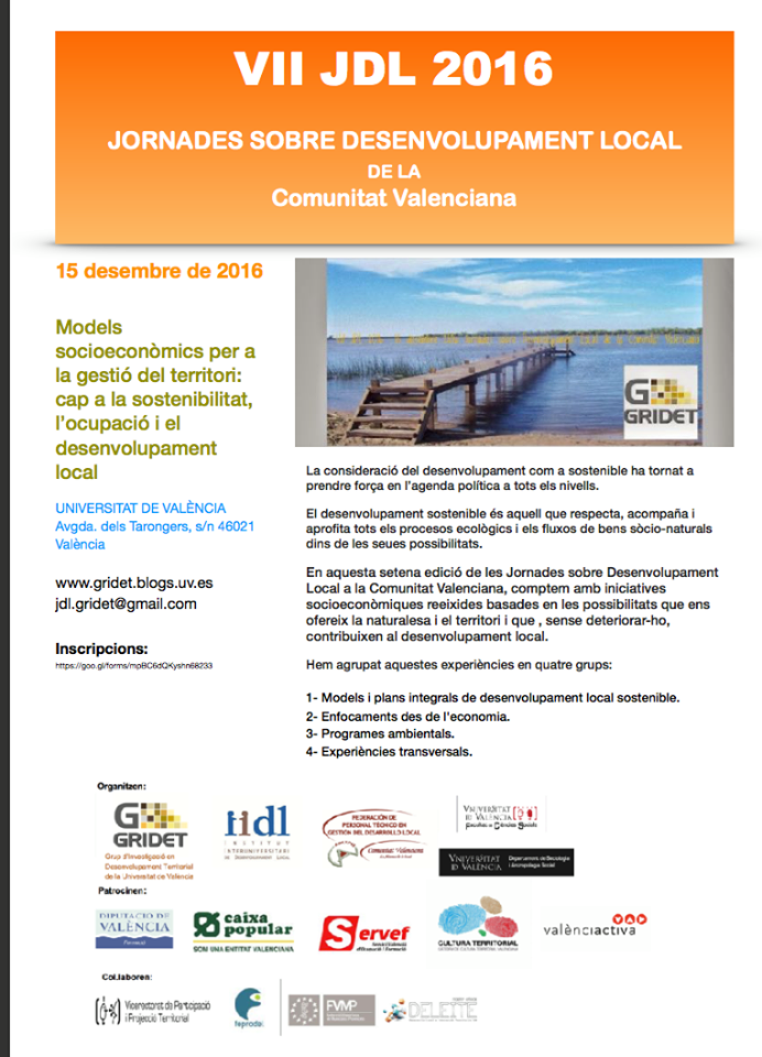 Valencia acoge las VII Jornadas de Desarrollo Local