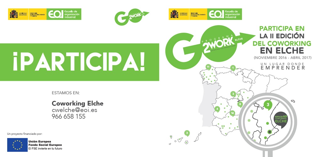 Participa en la II edici�n del Coworking EOI en Elche: formaci�n, asesoramiento y espacio