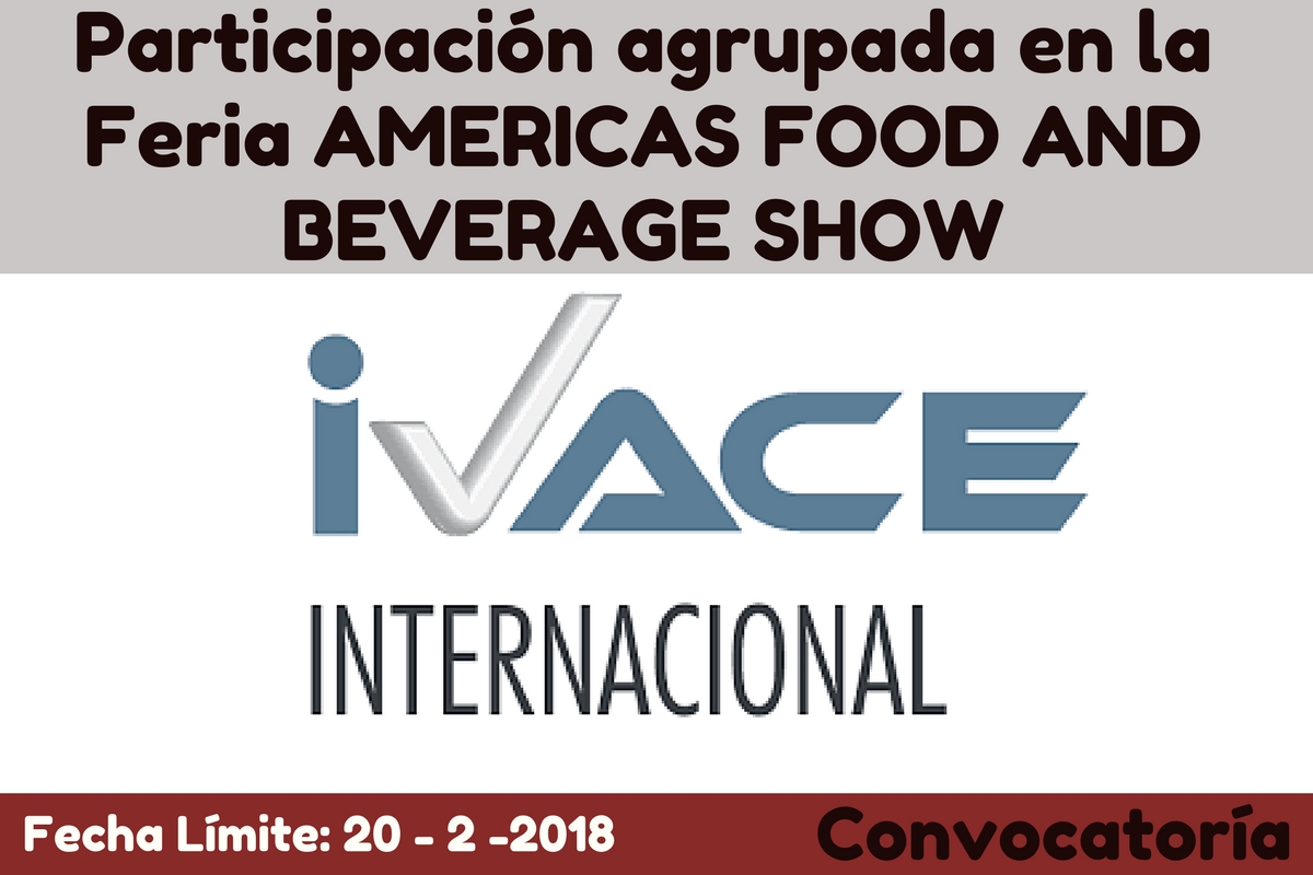 Participaci�n agrupada en la Feria
AMERICAS FOOD AND BEVERAGE SHOW