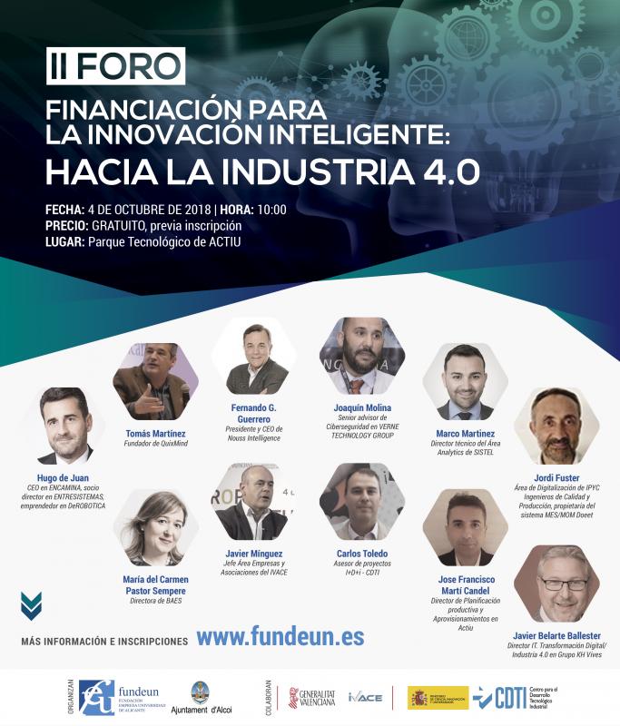 II Foro �Financiaci�n para la innovaci�n inteligente: Hacia la industria 4.0�
