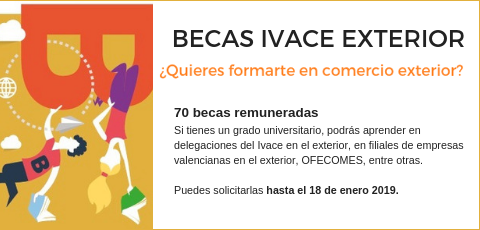 Becas IVACE Exterior 2019