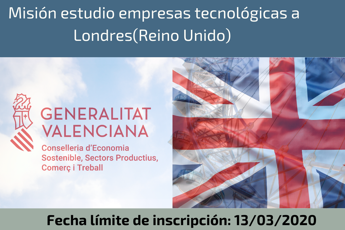 Misi�n estudio empresas tecnol�gicas a Londres(Reino Unido) del 13 al 15 de mayo de 2020
