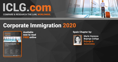 Publicaci�n cap�tulo corporate immigration in Spain 2020, MARLA VANESSA BOJORGE Z��IGA