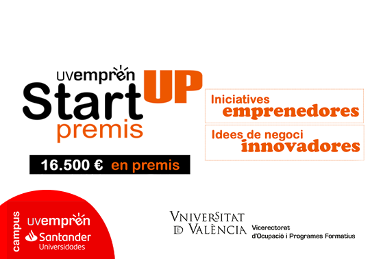 La Universitat de Val�ncia premiar� con 16.500 � a las mejores iniciativas emprendedoras e ideas de negocio innovadoras