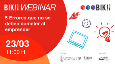 Webinar Bik Idea: 5 ERRORES QUE NO SE DEBEN COMETER AL EMPRENDER